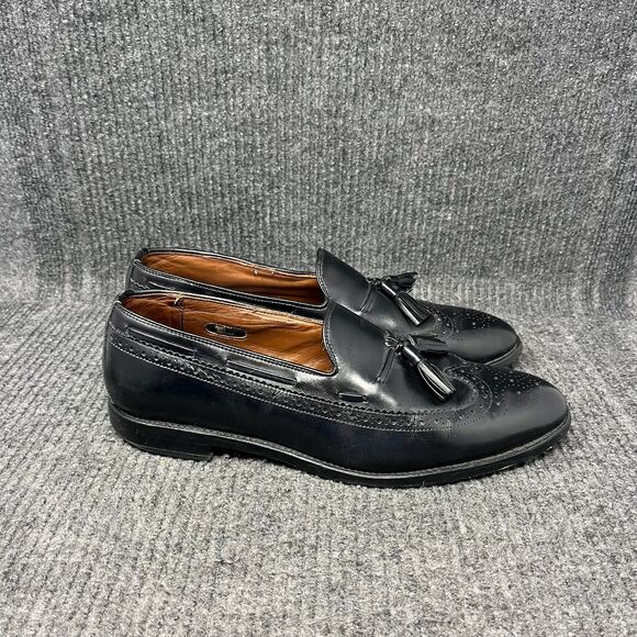 Allen Edmonds Manchester Tassel Loafers Dress Shies Oxford Black Leather Sz 10 D main image 7